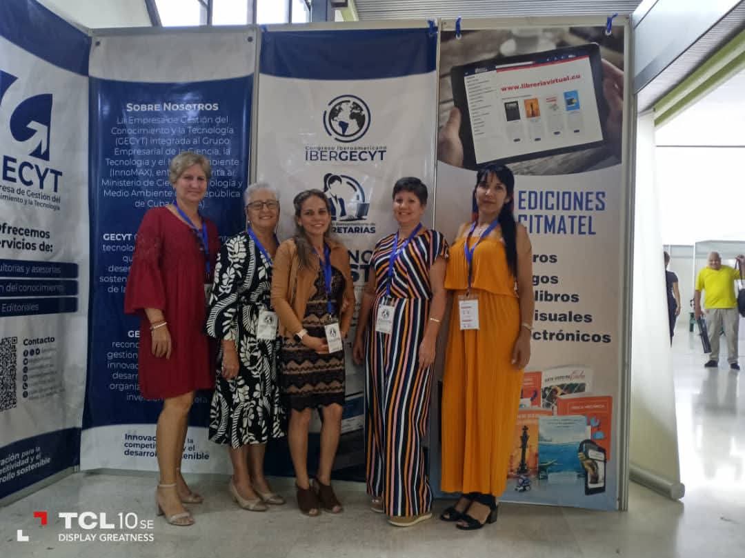 Presente en representación de la universidad y su empresa interfaz Consultores UPR S.U.R.L en el Congreso IBERGECYT 2025 que se desarrolla del 4 al 7 de noviembre en el Palacio de las Convenciones.