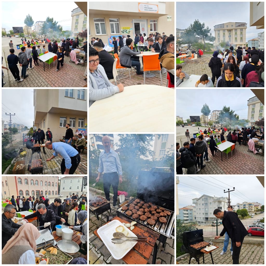 Okulumuzda köfte ekmek keyfi yaşadı
sürpriz menü olarak hazırlanan mangal partisinde köfte ekmek keyfi yaşadı.

Okul bahçesine kurulan mangallarda hazırlanan kasap köfteleri, içecek eşliğinde öğrencilere sunuldu.

meb.ai/OITPZf
<a href="/sinopilmem/">Sinop Milli Eğitim Müdürlüğü</a> 
<a href="/GerzeMEM/">Gerze İlçe Milli Eğitim Müdürlüğü</a>