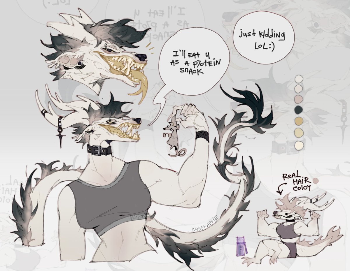 chaprappie's tweet image. This is my first finished adopt in photoshop. I hope you guys like it
Details below