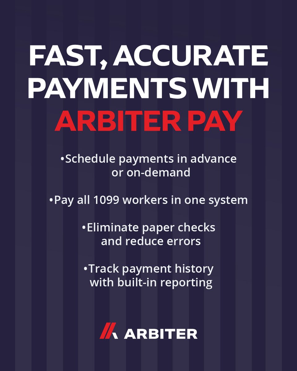 ArbiterSports's tweet image. Paying 1099 workers shouldn&apos;t require a degree in accounting.

Arbiter Pay handles everything with direct deposit, automatic receipts, and reconciliation reports that actually make sense. hubs.la/Q03QSrd30 #SchoolTech #PaymentSoftware