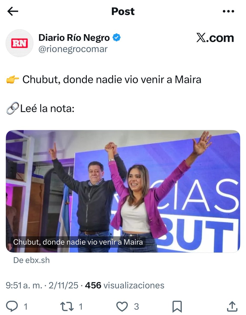 Maira Raquel Frías fue oficialmente proclamada diputada nacional por Chubut por resolución del Juzgado Federal de Rawson.

Fin.