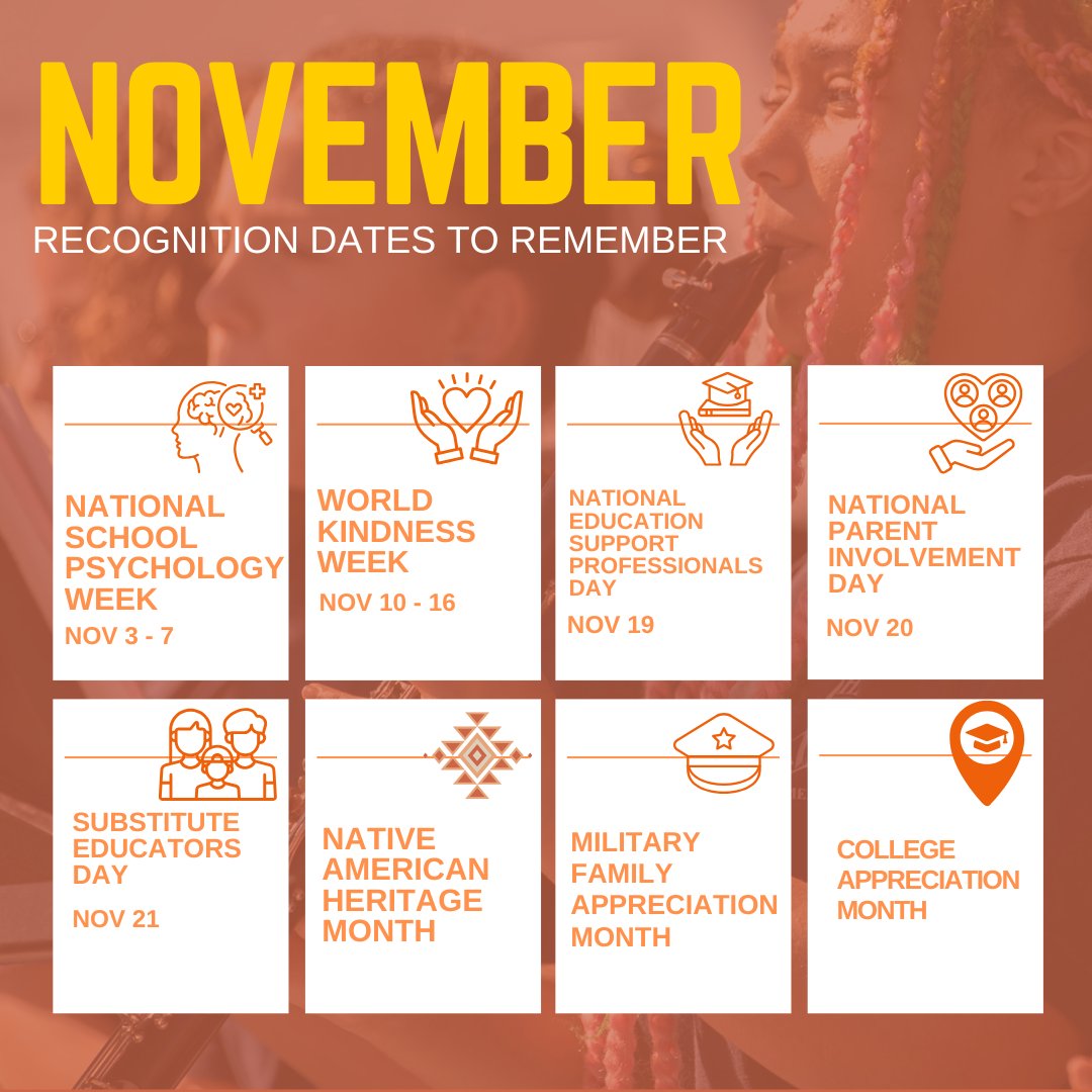 SufVAschools's tweet image. November is filled with opportunities to recognize and raise awareness! Suffolk Public Schools proudly honors these important observances throughout the month. Stay tuned as we highlight and celebrate each recognition.
#SPSCreatesAchievers