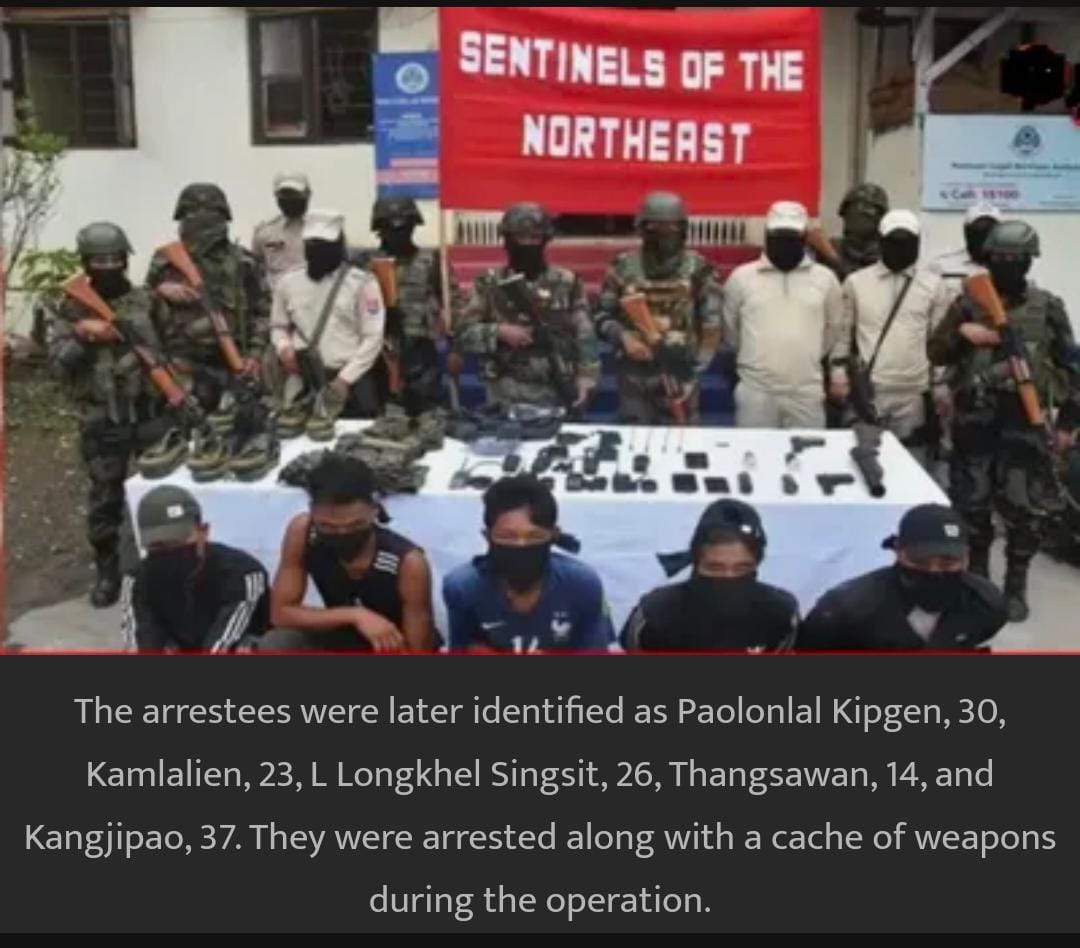 diana_warep's tweet photo. #BREAKINGNEWS from 
CHURACHANDPUR, MANIPUR 

Security Forces neutralised 4 cadres of the proscribed United National Kuki Army (UKNA), a non-SoO #Kukimilitant group, one injured cadre was apprehended- in an intel-based operation at Khanpi, Henglep sub- division (Churachandpur).

In follow-up ops, 5 more UKNA cadres, including a juvenile, were arrested with arms & ammunitions at Sankhot village. The operation is still in progress and a search of the adjoining areas is in progress. 

The arrested cadres are:
Paolonlal Kipgen (30)
Kamlalien (23)
L. Longkhel Singsit (26)
Kangjipao (37)
Thangsawan (14)

UKNA cadres recently killed a village chief. The victim was identified as Mangthang Haokip, chief of T Khonomphai village.

The hiprocrisy: The incident has drawn strong condemnation from the apex Kuki body, @KukiInpimanipur  and several Kuki civil society organisations.  UKNA released a PR- announces SHUT DOWN after their cadres were k*lled & arrested 
https://t.co/HDAdpyUBh8
  
Henglep is the same area where Chin-Kuki women attacked Assam Rifles during a militant arrest a few days ago. 

@HMOIndia @PMOIndia  
@RajBhavManipur @NBirenSingh @MaharajaManipur 
@Maheshwarthouna @Bimol_Akoijam
@ramindesai @ajaykraina @AadiAchint @ron_of_kochi
 @IndiaTodayNE  @KDscribe @kartikeya_1975 @NENowNews
@Sentinel_Assam @Spearcorps
@adgpi @official_dgar
 @NELiveTV @PUCLindia
@RajeevKSachan @akashpromax 
@IndianSinghh @Arunchauhanhere