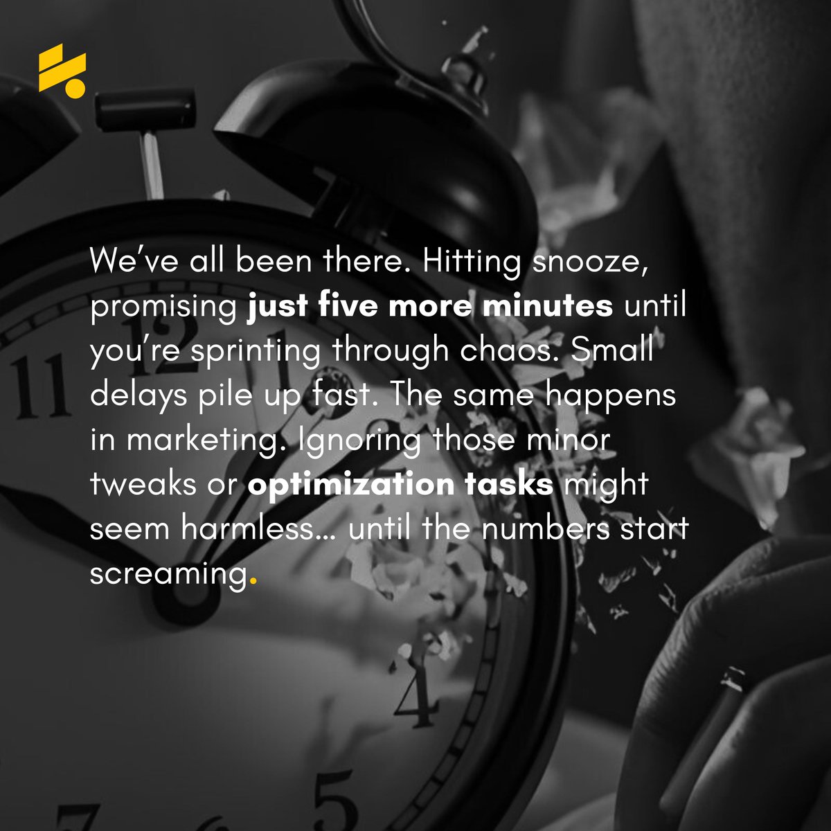 splitrundigital's tweet image. Hitting snooze on your campaigns? The longer you wait to optimize, the harder it hits later. Wake your strategy up before performance sleeps for good.

#MarketingStrategy #CampaignOptimization #PerformanceMarketing #DigitalMarketing #SplitrunCrossover #Splitrun