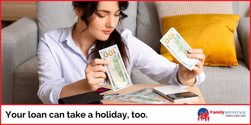 Your loan can take a holiday, too. 

Skip a payment, free up cash, and start the new year with less stress. ❄️

Contact us to skip yours: bit.ly/3qKKH0U

#Tennessee