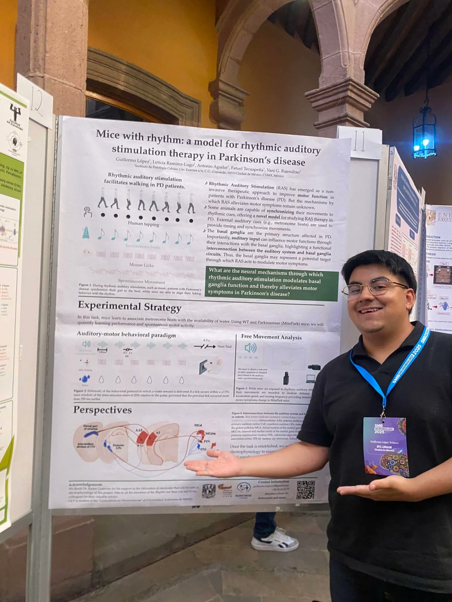 FacMedicinaUNAM's tweet image. La Licenciatura en Neurociencias se consolida como un semillero de talento científico de alto nivel gracias a la participación de sus estudiantes, egresadas y egresados en el VI Congreso de Neurobiología, organizado por la @SmbMex n9.cl/pki74k #GacetaFacMed