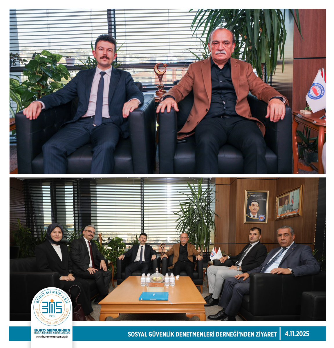 SOSYAL GÜVENLİK DENETMENLERİ DERNEĞİ’NDEN ZİYARET

Sosyal Güvenlik Denetmenleri Derneği Başkanı Sayın Abdurrahman Bahtiyar Hozer ve Yönetim Kurulu Üyeleri Genel Başkanımız Yusuf Yazgan'ı ziyaret etti.

Ziyarette, Başkan Hozer sosyal güvenlik denetmenlerinin sorun, talep ve