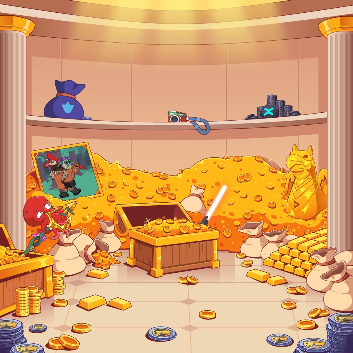 BoogasX's tweet image. ROB THE BANK CONTEST 💰 (Open to All!)

The Hatom Booga Bank is almost live!

Rumor says a few Booga Robbers are already planning their moves 😏

Check the pictures and figure out your best strategy to rob the bank!

Quote this post and tell us how you’d do it, 
Feel free to add…
