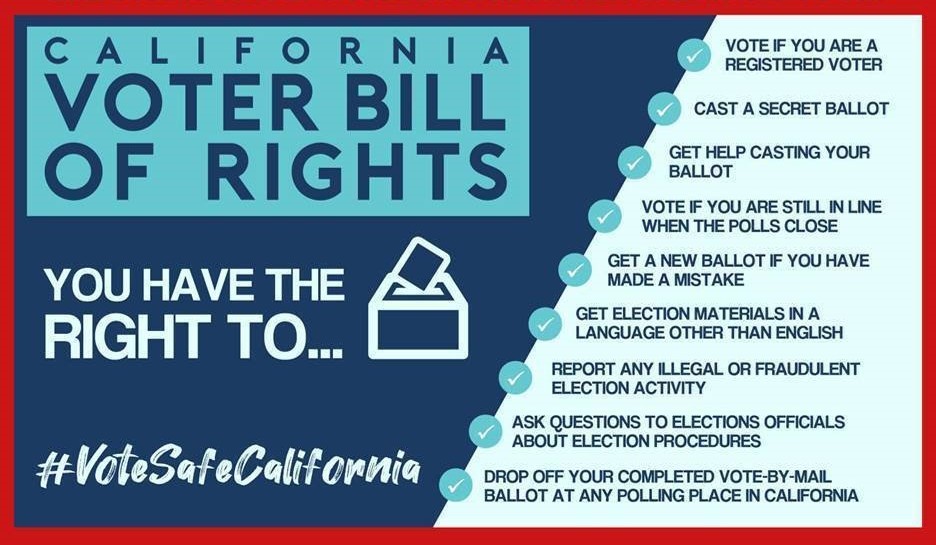 SFLinksInc's tweet photo. CAST YOUR VOTE TODAY! Every eligible voter has the right to cast their ballot. Every voter has the right to a secret ballot. Check out the Voter Bill of Rights https://t.co/NucXC7QHJD #CATrustedInfo2025 #2025SpecialElection #LinkUpTheVote #SFLinks #WALinks #VoteSafeCA https://t.co/LzWvhVz5HW