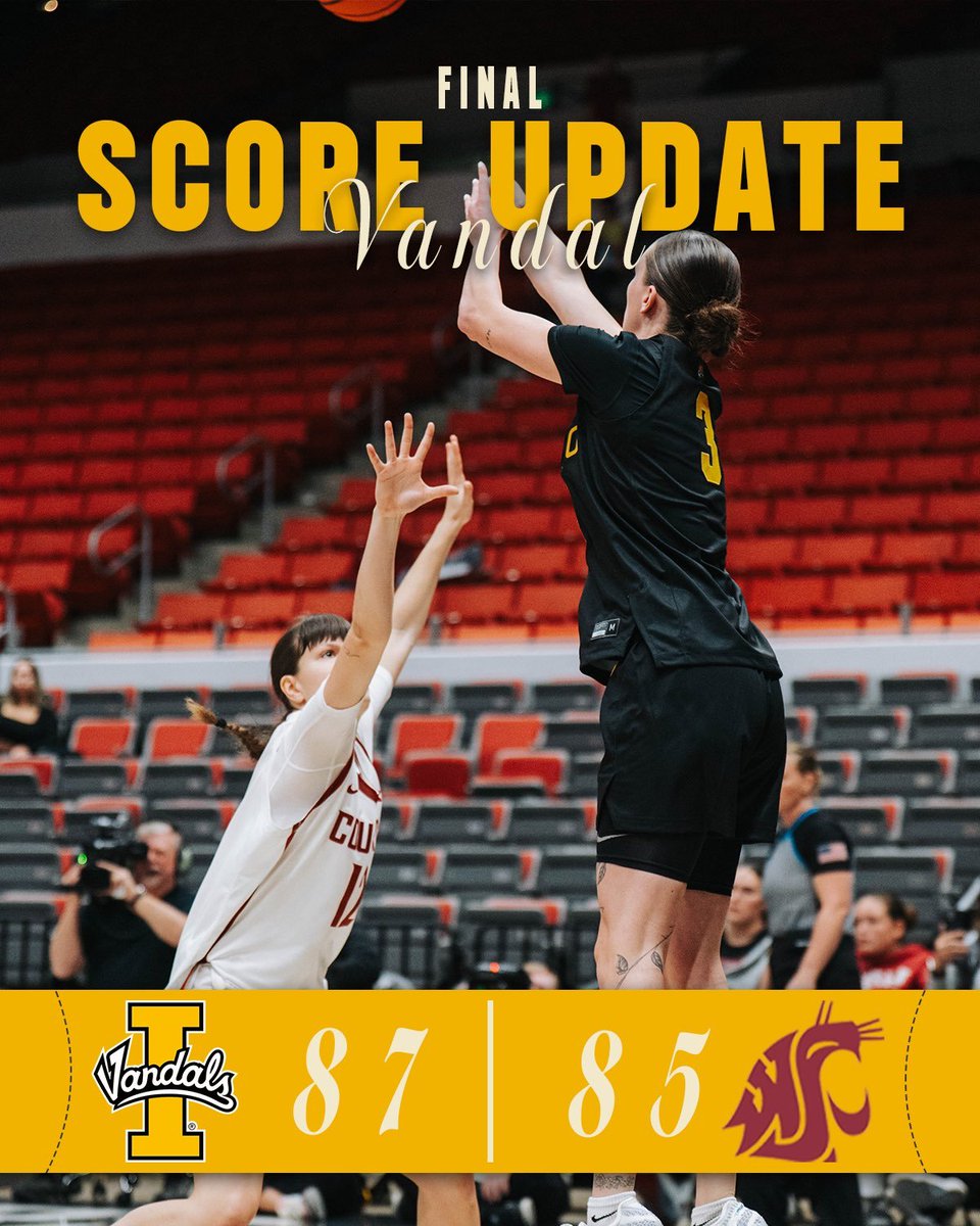 supportVSF's tweet image. The Palouse is Silver and Gold!! 💛🖤

@VandalHoops &amp;amp; @VandalWBB open the season with wins over WSU! The women’s first in 22 years &amp;amp; the men wire-to-wire!

Support their momentum and celebrate the wins:
WBB: giving.uidaho.edu/campaigns/depa…
MBB: giving.uidaho.edu/campaigns/depa…

#GoVandals #VsUP