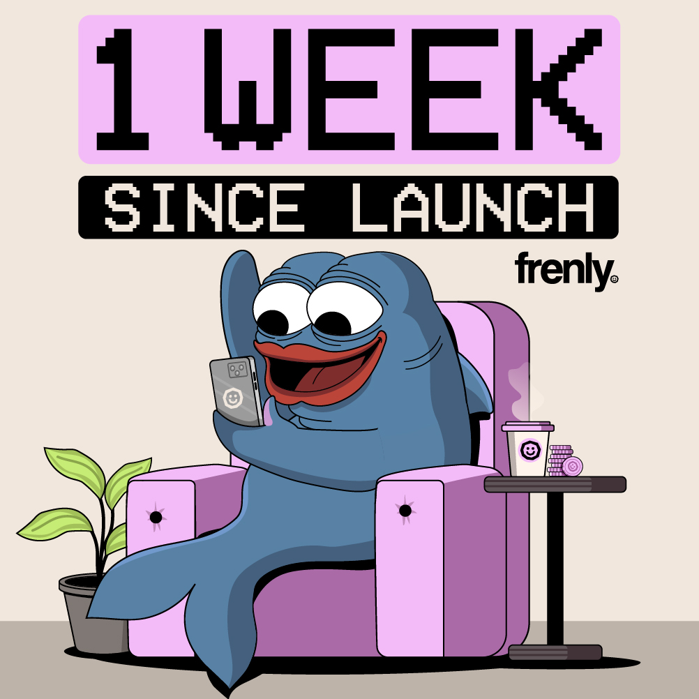 today marks one week in the books of being frenly🥳

-4000 frens on X
-1500 frens on Telegram
-frenship with <a href="/MrMigglesOnBase/">Mr. Miggles</a> 
-1000+ frens visited the dApp

the first week of many