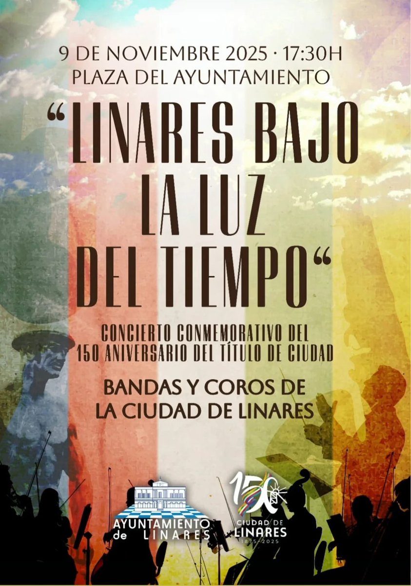 |ACONTECIMIENTOS|

Una pequeña representación de nuestra formación participará en el concierto conmemorativo del 150 aniversario de nuestra ciudad de Linares que se celebra este domingo día 9 de Noviembre a las 17:30 en la plaza del Ayuntamiento.

#suenamaríainmaculada #linares