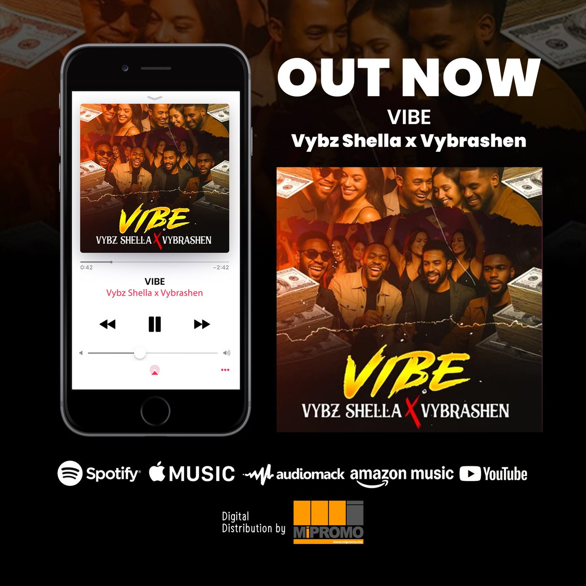 Stream/download ‘Vibe’ by Vybz Shella (<a href="/Vybzshellamuziq/">VYBZ SHELLA 🇬🇭🇯🇲</a>) on all digital music stores.
Link - mipromo.lks.to/VybzShella2/vi…
#MiPROMO