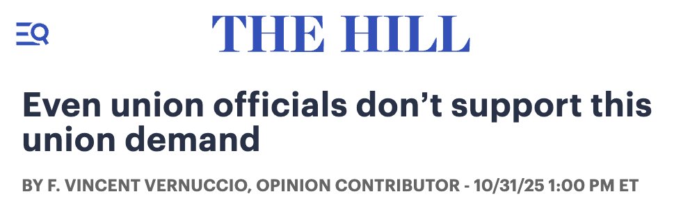 “New polling from the Chamber of Commerce shows that 90 percent of voters oppose government-mandated union contracts that workers don’t approve. It makes sense: It’s hard to support the gutting of workplace democracy.”

🔥 from <a href="/vinnievernuccio/">Vincent Vernuccio</a>.