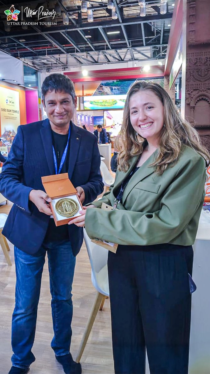 Uttar Pradesh Tourism Marks Its Grand Opening at WTM London 2025

On the 1st day of WTM London 2025, Uttar Pradesh Tourism marked its presence at this mega international platform. The stall was inaugurated by Ms <a href="/KumariDiya/">Diya Kumari</a>, Hon’ble Deputy Chief Minister and the Minister of