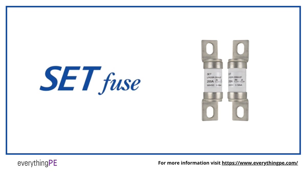 everything_PE_'s tweet image. 🔋 SET Electronics’ LFR20R-80A-BT EV fuse: Designed for inverters, ESS, and DC charging piles.

Learn more – ow.ly/cbVN50XmzFb

#setelectronics #powerelectronics #evbattery #automotiveelectronics #electronics #energy