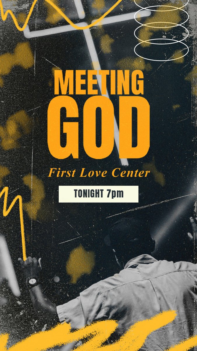 The Meeting God Service is happening TONIGHT!

Come ready for worship, the Word and an undeniable move of His presence tonight at 7pm at the First Love Center.