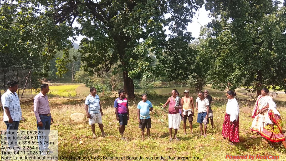 Land identified for construction of new VSS building at Bargada VSS under Rajgangpur FMU — strengthening community infrastructure and participation. 🏡
<a href="/pccfodisha/">PCCF & HoFF Odisha</a> <a href="/PCCFWL_Odisha/">PCCF WL & CWLW, Odisha</a> <a href="/ForestDeptt/">Odisha Forest, Env. and Climate Change Department</a> <a href="/moefcc/">MoEF&CC</a> <a href="/RourkelaRc79045/">RCCF Rourkela</a> <a href="/Yash81848406/">Yashwant</a>