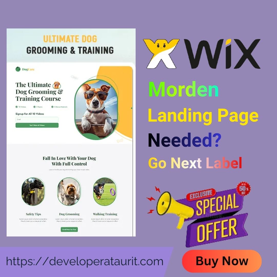 Ataurrahman251's tweet image. 🚀Need a Modern Wix Landing Page?
Turn your business idea into a high-converting landing page💥
🎯Let’s build something amazing together

🔥Get Exclusive Special Offer — 
  fiverr.com/s/BRLl951

#WixDesign #Sales  #WebDesign #DigitalMarketing #OnlineBusiness