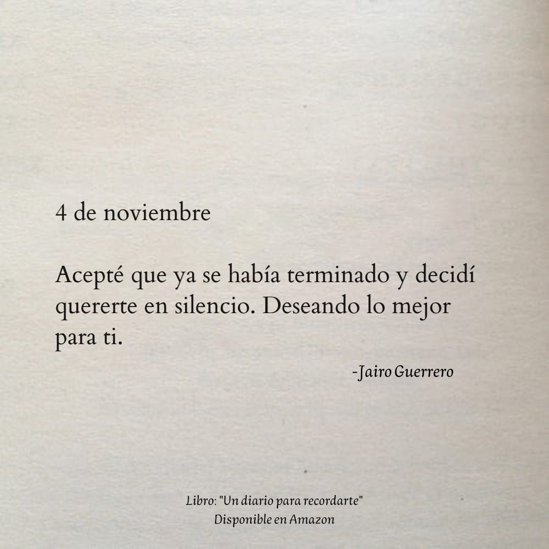 4 de noviembre. 🍂
