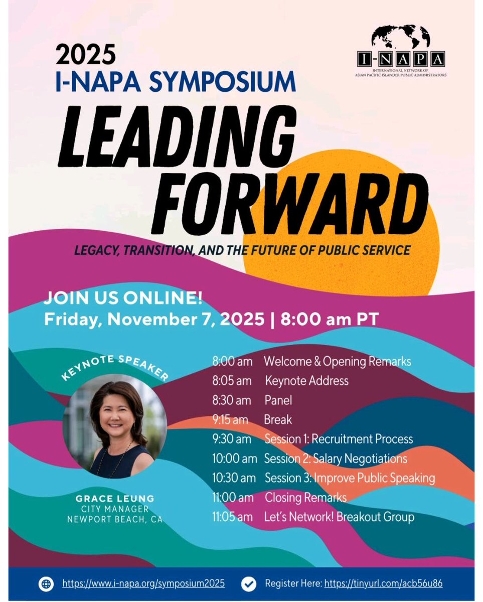 Join I-NAPA’s 2025 Symposium to connect with public leaders and rising talent, focused on mentorship, leadership transitions, and the future of public service.