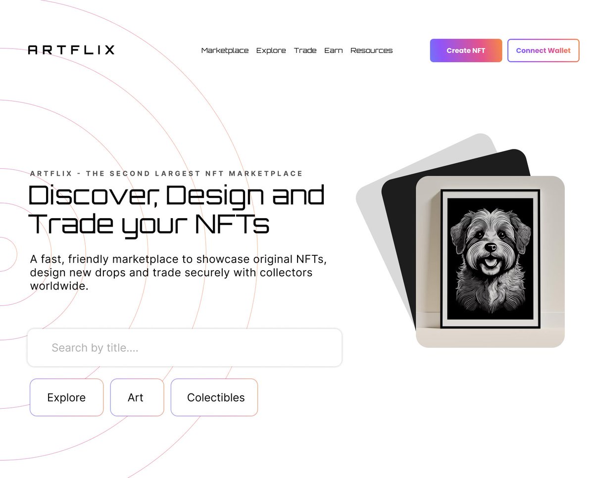 Codedhub_Studio's tweet image. Day 23 - NFT hero section for Artflix

Focused on clean visuals, smart hierarchy &amp;amp; minimal gradients for a fresh Web3 vibe.

Discover. Design. Trade your NFTs.

Which UI appeal more to you

Slide 1 or 2

#NFTs #NFT #NFTCollection #NFTartist #NFTdrops #DEFİ #CryptoMarket #Trump