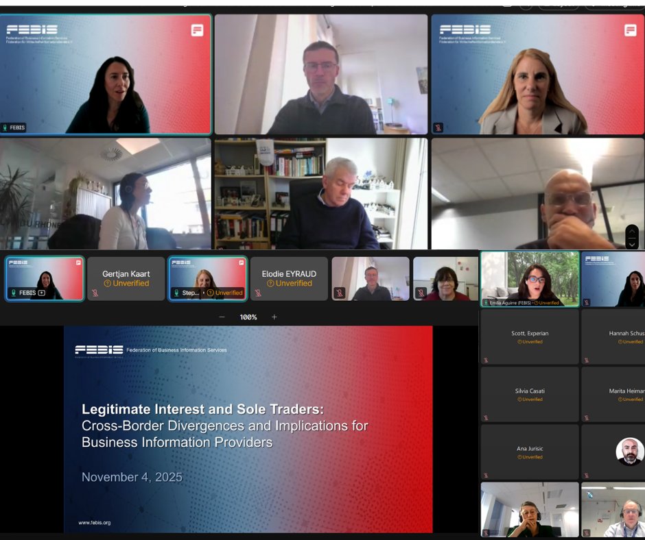 👏 Thanks to all #FEBIS members &amp; partners who joined our webinar on Legitimate Interest &amp; Sole Traders!
💡 We explored GDPR challenges, national differences 🇪🇸🇫🇷🇳🇱 &amp; the need for balanced rules supporting privacy and growth.

▶Slides &amp; recording:👉 febis.org/members-login/…