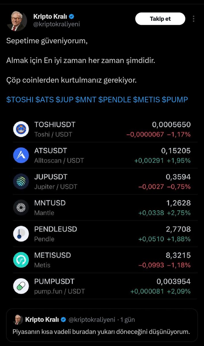 Bu dolandırıcıya inanmayın. Kendi battı reklam peşinde koşuyor. Yapılan yorumlara bakın hepsi bot hesap <a href="/kriptokraliyeni/">Kripto Kralı</a>
