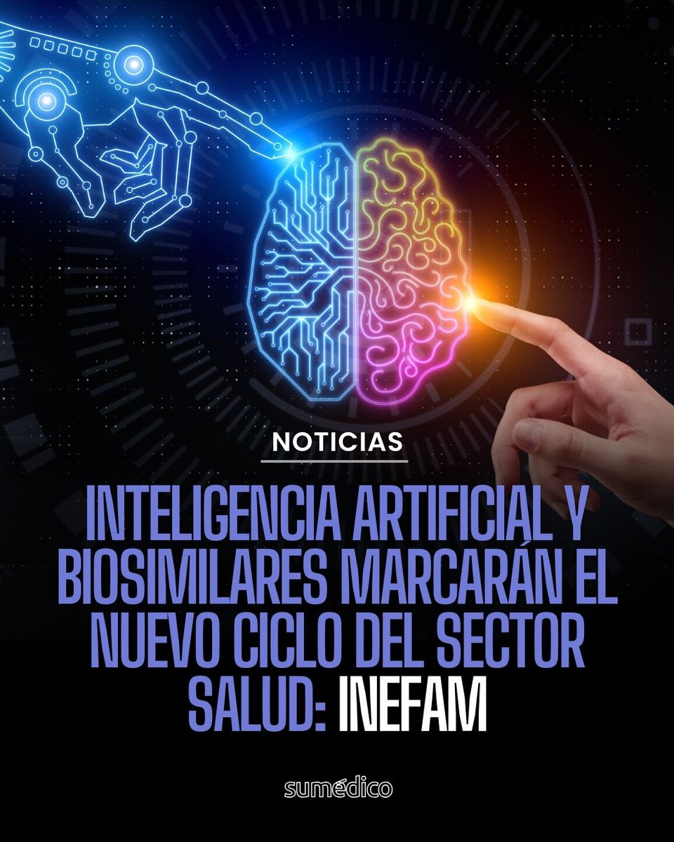 🤖💊 #IA y #biosimilares marcarán el nuevo ciclo del sector salud, advierte <a href="/INEFAM2020/">🌐 INEFAM LATAM 🌐 ®</a>.
En #LíderesDeLaSalud, directivos del instituto analizan los retos del nuevo modelo de compras públicas y la transformación tecnológica del sector.

Link: sumedico.com/especialidades…

<a href="/EnriqueMtzM/">Enrique Martínez</a>