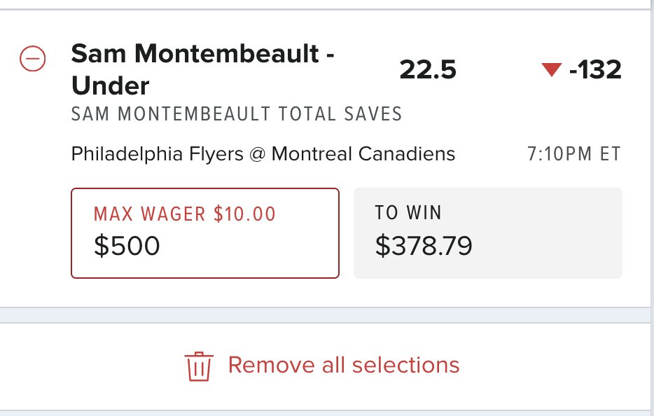 Fans - destroy FanDuel for me on this line.

This should be -160 + 

I am in the lab.

gamblersdream.com