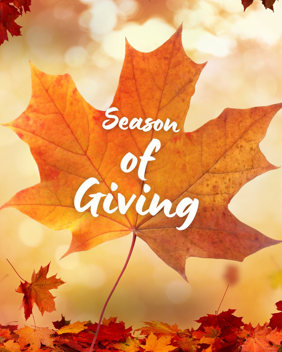 November kicks off the season of giving. Every act of kindness creates real change. 
Soon, we’ll proudly announce the cause we’re recognizing at our annual luncheon and the inspiring nonprofits we’ll be supporting through financial awards. 
#giveback #nonprofits