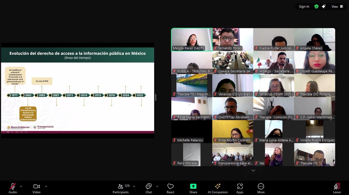 El titular de la Unidad de Transparencia, Fernando Flores Xelhuantzi, participa en el curso "Reforma Constitucional en materia de Transparencia y Acceso a la Información Pública", organizado por la Dirección General del #SINAIP del Órgano Admvo. Desconcentrado <a href="/BGTransparencia/">Transparencia para el Pueblo</a>