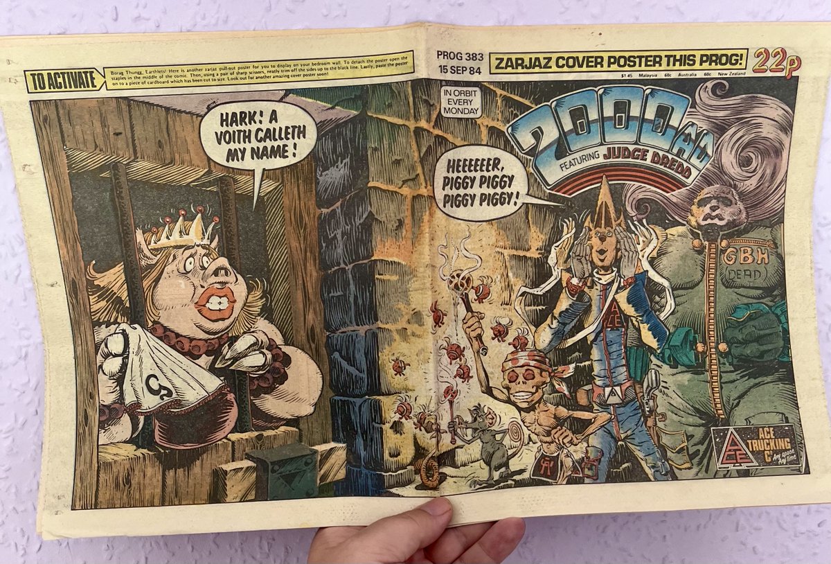 Prog 383

It's all getting a bit silly now. Is that a quote from Deliverance (1972) too?  Zoinks!