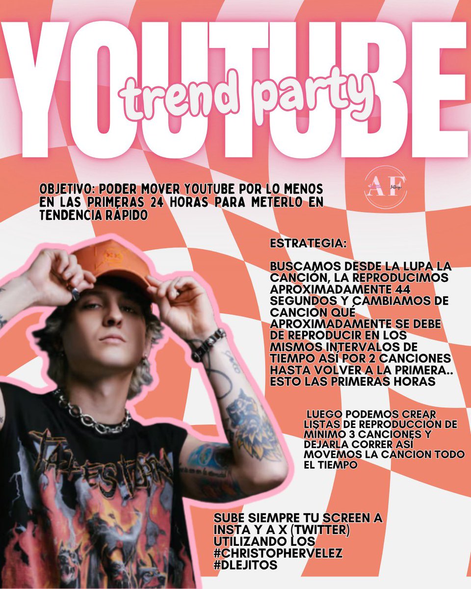 Holaaa! las invitamos a formar parte de la stream party también desde la plataforma de Youtube. Les dejamos la guía de como reproducir el video correctamente y así sumar mas vistas❤️‍🔥

Hagamos que el lanzamiento de #Dlejitos sea algo increíble🚀 

•<a href="/andiibea/">A' ☯︎ DO IT 💥</a>•