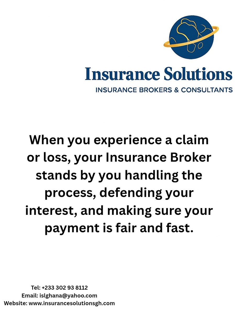 i_solutionsltd's tweet image. #ISL - Your reliable link to #insurance services in Ghana.

#Insurance #Brokers &amp;amp; #Consultants