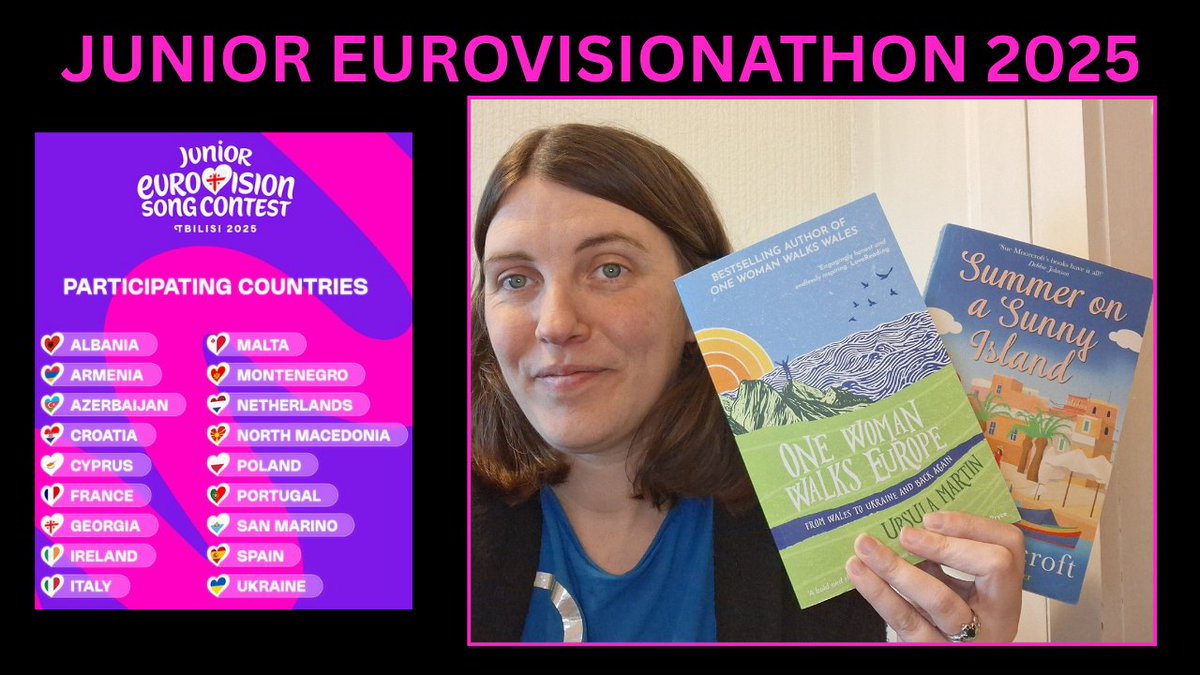 eurovisionathon's tweet photo. Junior Eurovisionathon Announcement video: https://t.co/yIAmZJ8uXR

Sign up form will follow shortly.

#Eurovisionathon #eurovision #junioreurovision #readathon #booktwitter #booktube https://t.co/SjMKEjnSRv