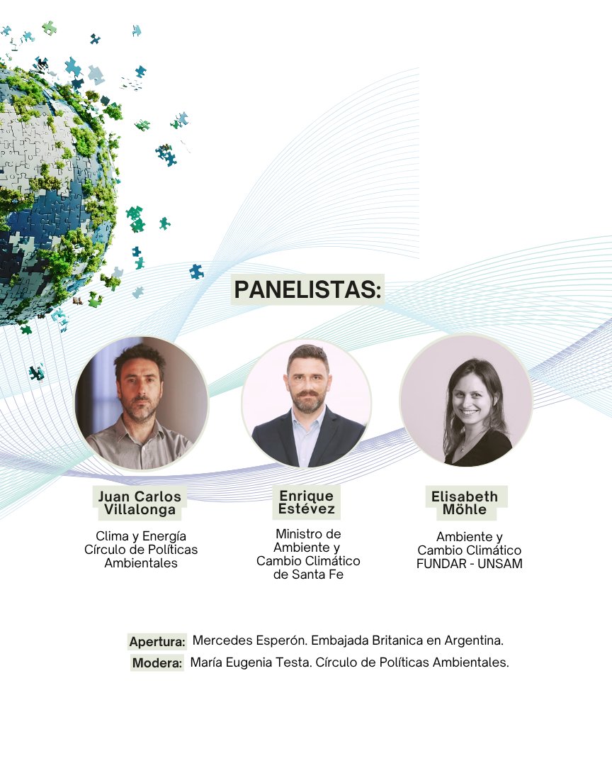 💬 Charla virtual:
 La COP30 y el futuro de la política climática en la Argentina
🗓️ 13 de noviembre de 2025 | 🕙 10 h (BS AS)
💻 Por Zoom | 📋 Inscripción gratuita en: forms.gle/Y2J2EhV4Bcp9mQ… 

Organiza @circulopa con el apoyo de <a href="/UKinArgentina/">Embajada Británica en Argentina</a>