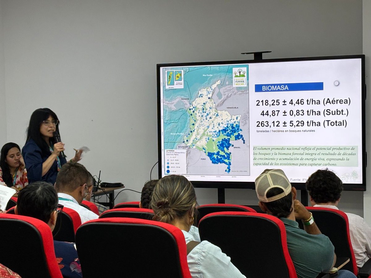 FAO_Colombia's tweet image. 🌿 #AEstaHora acompañamos al @IDEAMColombia en la presentación de los resultados sobre estructura y biodiversidad del Inventario Forestal Nacional 🌳

Con el apoyo de iniciativas de @FAO🇨🇴 y programas globales como @unredd, #AIM4Forests y #CBIT.

#MejorMedioambiente