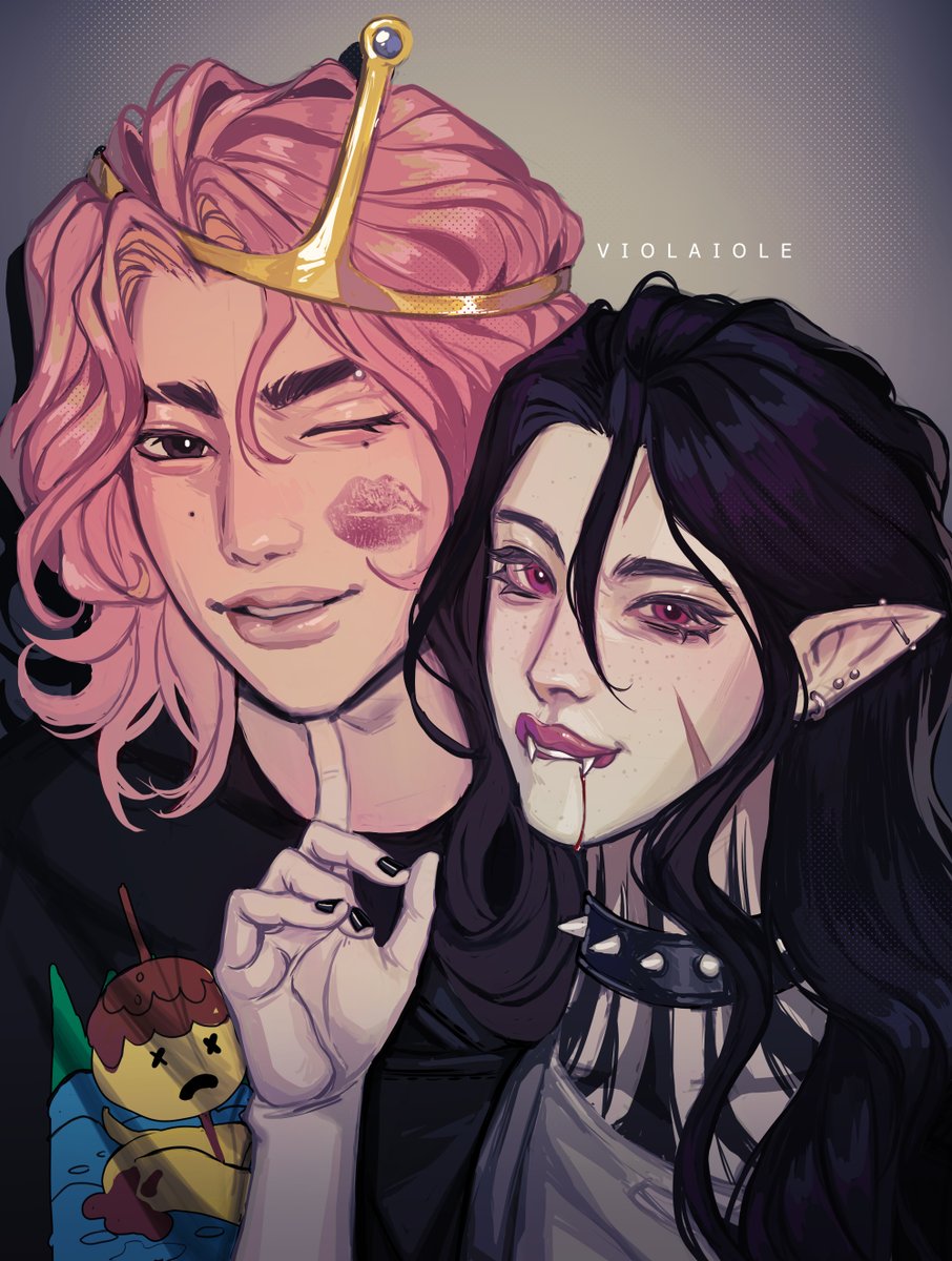 OCs in Halloween costumes 🦇🍬