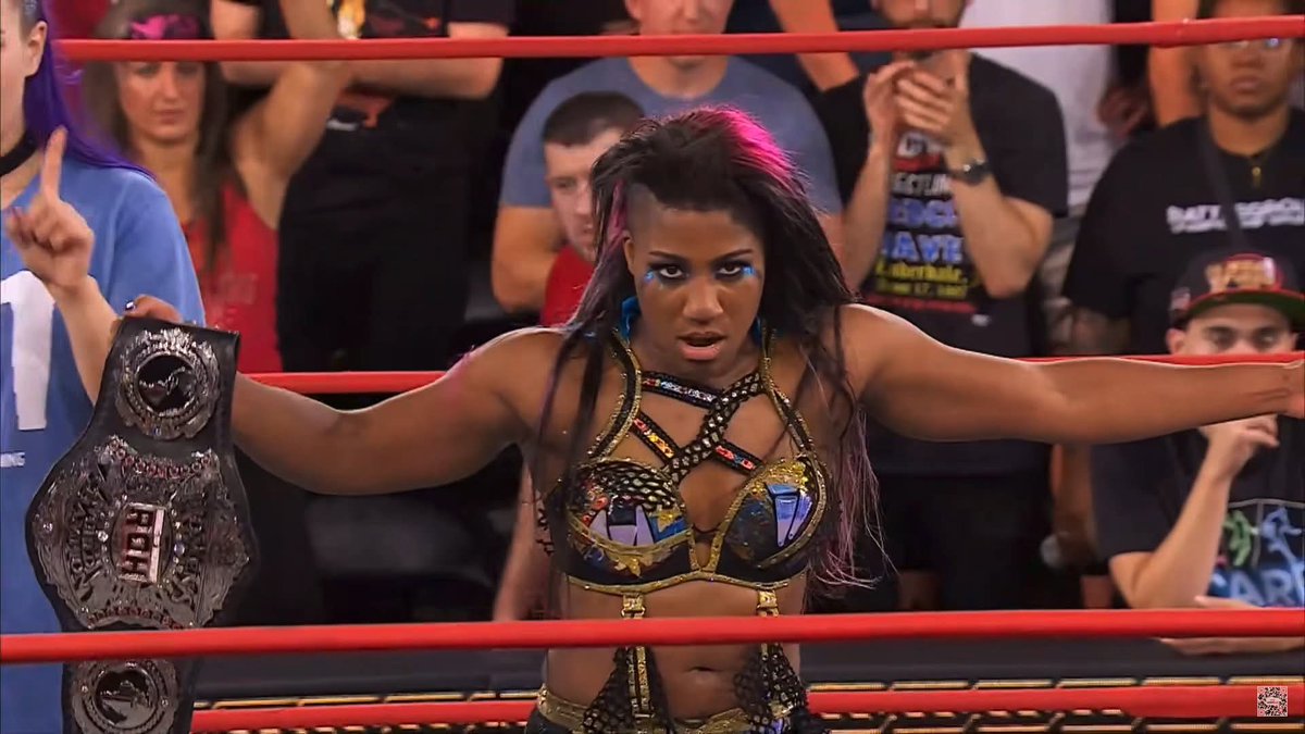 .@Aew @Ringofhonor
ATTN MINIONS:
#AthenaEliteWrestling returns TOMORROW
 My 1st match back since my vacay and I'm on my way to make history once again!  <a href="/MercedesVarnado/">Último Moné</a>... I expect a massive celebration after we become the 1st and #ForeverAEWTagChamps

With love and anger
ATHENA