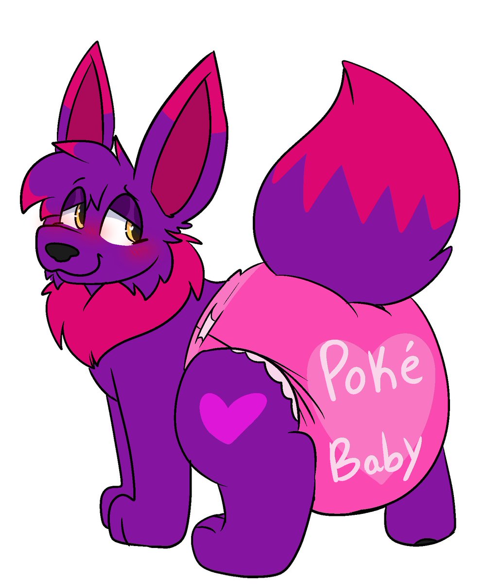 Cute eevee in diapers where they belong!! 💕💕💕

Art for <a href="/FluffyBasilLeaf/">Fluffy Basil</a>
