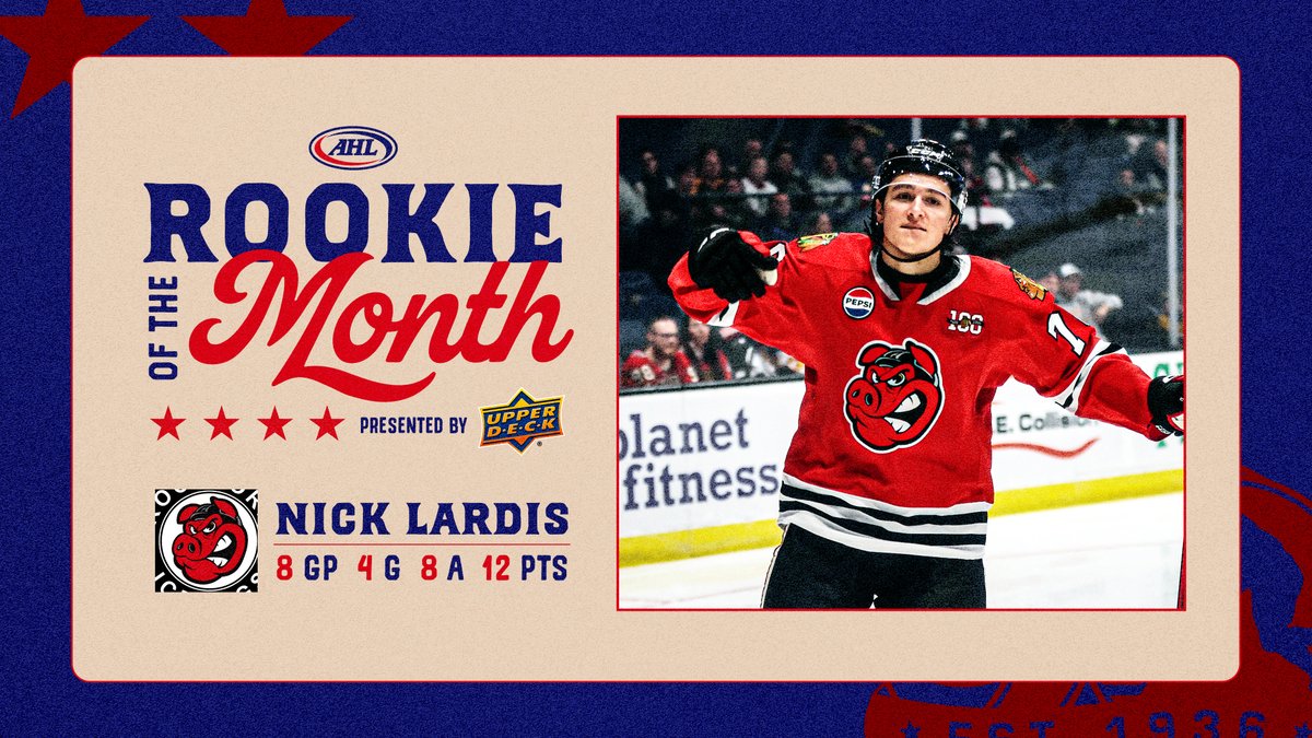 The kid is MORE than alright!

Nick Lardis of the <a href="/goicehogs/">Rockford IceHogs</a> is our <a href="/UpperDeckSports/">Upper Deck</a> AHL Rookie of the Month for October🏆

🔗: bit.ly/4hJ2Fe2