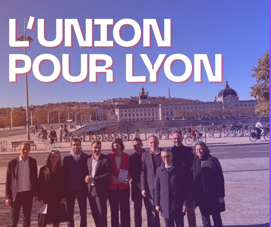 🟣🟢🔴 Fierté de voir l'union des forces progressistes aboutir dans la Ville de Lyon autour de Grégory Doucet pour 2026. 

Écologistes, Socialistes, Communistes, Place Publique, Voix Commune, L'Après, Generation.s, Debout! 

Cette union à Lyon doit être l'amorce du rassemblement