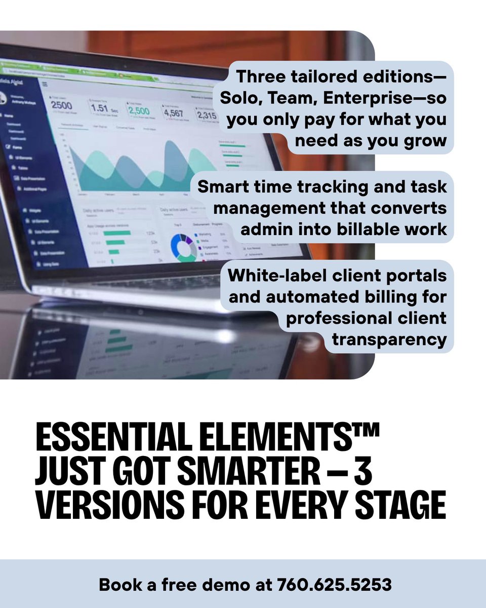 ee_software's tweet image. 🧩 Essential Elements™ just got smarter! Three new versions built to grow with your concierge business. Streamline, save time &amp;amp; scale! conciergebusinesssolutions.com