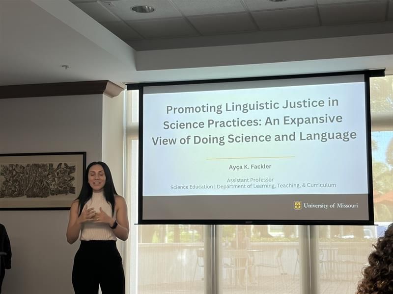 Dr. Ayca K. Fackler from the University of Missouri joined us to champion linguistic justice in science, mentored by our own Dr. Remy Dou. A full-circle moment of mentorship, equity, and impact.

#Mentorship #LinguisticJustice #ScienceEquity #HigherEducation