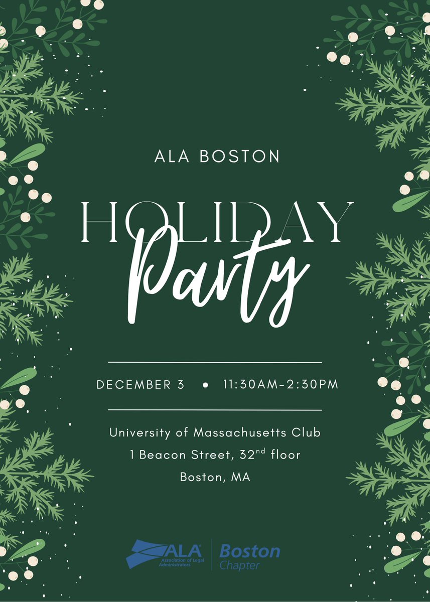alaboston's tweet photo. ‘Tis the season to celebrate! 🌟
Join the ALA Boston Chapter at the UMass Club for our Annual Holiday Event — an afternoon of food, fun, and connections. Register here: https://t.co/nrRezIyY7N

#ALABuzz https://t.co/lAz5SoWkaN