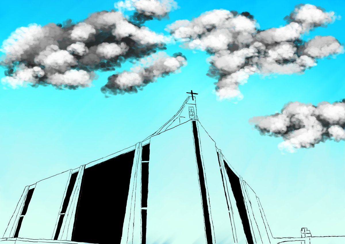 kustom_spy's tweet photo. #painting #clouds #priesterpoppe #contrast #digitalart https://t.co/TYspywBIH4