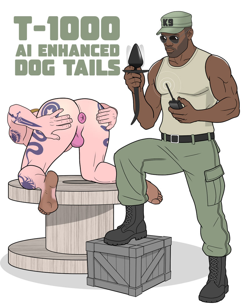 Ranger’s T-1000 Dog Tail is a fiendishly clever device with an AI in it that extends Sergeant DeShawn’s control over him. I’ve heard that it is like burying a second brain in a dog's innards. A brain that never sleeps or rests and ensures the animal executes precision commands.