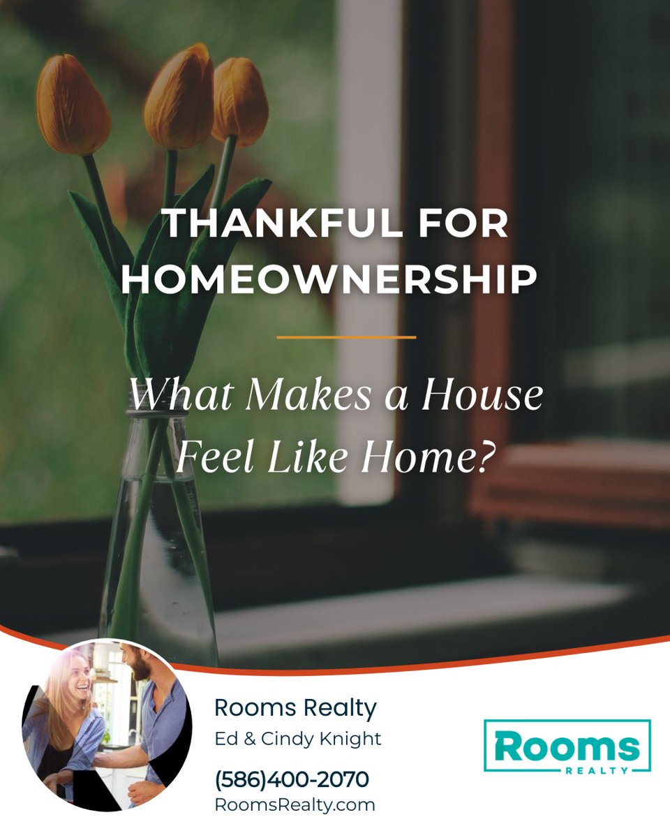 RoomsRealty's tweet photo. This Thanksgiving, let’s take a moment to be thankful for the joys of homeownership. 🏡

What truly makes a house feel like home? 

#realestate, #homesforsale, #edandcindyknight, #macombcounty, #oaklandcounty #homesweethome #realestate #thanksgiving #dreamhome https://t.co/hChtUhwuJK
