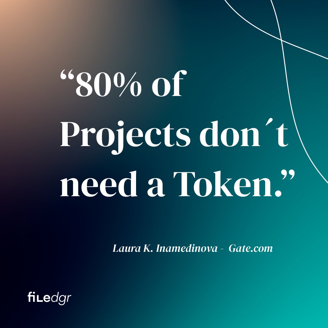 filedgr's tweet photo. Most projects don’t fail because of tech.

They fail because they force a token where it doesn’t belong.

Utility isn’t marketing.
It’s purpose.

@laurak_gate says it best:

Watch the full episode tomorrow.

Follow us to not miss it. https://t.co/92HLEXNhzg